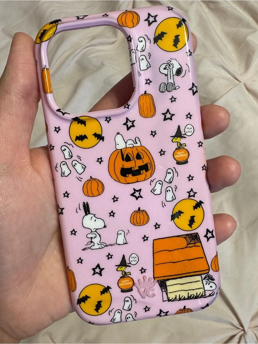 Snoopy Halloween Pink iPhone 15 Pro Phone Case